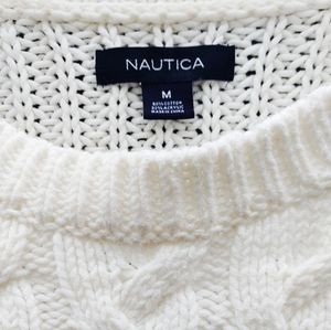 Nautica white knit sweater
